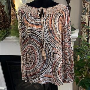 Ruff Hewn Multicolor Patterned Women's Blouse